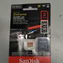 SanDisk 2TB Extreme microSDXC UHS-I Memory Card with Adapter - Up to 240MB/s, C10, U3, V30, 4K, 5K, A2, Micro SD Card- SDSQXAV-2T00-GN6MA
