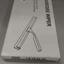 All Purpose Stainless Steel Squeegee for Glass Shower Doors, Car Window, Home Mirrors, Bathroom Cleaner Wiper Accessory, 12 Inch