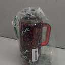 Meoky 40 oz Tumbler with Handle and Straw, Insulated Tumbler with Lid and Straw, Stainless Steel Travel Mug, Keeps Cold for 34 Hours, 100% Leak Proof, Fits in Car Cup Holder (Romance)