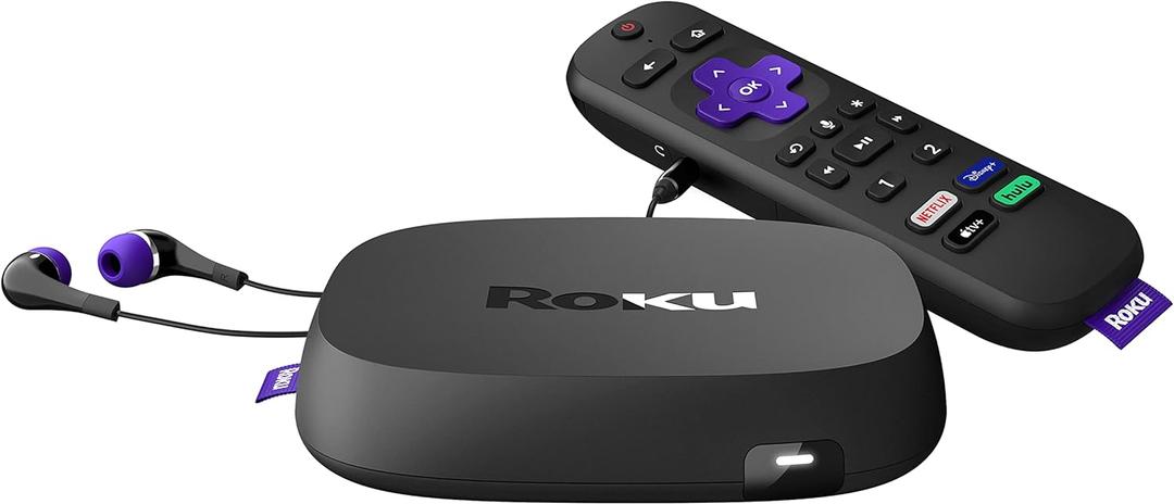 Roku Ultra | Streaming Device HD/4K/HDR/Dolby Vision with Dolby Atmos, Bluetooth Streaming, and Roku Voice Remote with Headphone Jack and Personal Shortcuts, includes Premium HDMI Cable