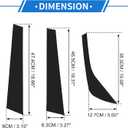 6 Pcs Door Pillar Window Trim for Land Rover Discovery Sport 2015-2019 Black Front Rear Left Right Anti Scratch Sticker Pillar Posts Cover