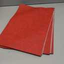 homing Faux Leather Heat Resistant Placemats 6 Packs, Waterproof Wipeable Dining PU Place Mats for Indoor & Outdoor, Easy to Clean, Red (11.8" x 17", Rectangular 6 PCs)