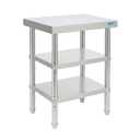 KUARBARR Stainless Steel Table Stainless Steel Prep Table 18 x 24 Inch, NSF Metal Commercial SS Kitchen Prep Worktable for Restaurant Kitchen Garage Warehouse