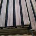 RITOLLO 4-Piece Wood Slat Panels for Wall 94.5"11" Acoustic Panels for Interior Wall Decor 3D Fluted Sound Absorbing Panel - Natural Walnut