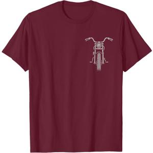 Motorcycle Graphic Men's Biker T-Shirt XL