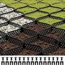 VEVOR Gravel Grid, 2 Inch Depth, 32.81 x 9.84 FT / 10000 x 3000 mm, 1880 LBS Per Sq ft Grass Ground Retainer, Permeable Geo Grids Driveway Stabilization, for Garden, Patio, Walkway, RV Parking Slopes