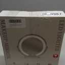 FENNIO Vanity Mirror with Lights, 13 inch COB LED Lighted Makeup Mirror, Round Makeup Mirror with Lights with 3-Color Lighting, 360 Rotation, Dimmable for Tabletop, Bedroom