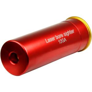 12GA Red Dot Laser Bore Sight in-Chamber Cartridge Laser Bore Sighter with Two Sets Batteries