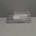 8 Pack Large Clear Plastic Drawer Organizer Bins - Acrylic Bathroom Drawer Organizer Trays - Heavy Duty Kitchen Drawer Dividers for Utensils - Non-Slip Storage Bins for Makeup, Bedroom, Office Desk