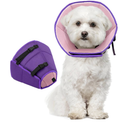 Dog Cone Collar Soft Cone for Medium Dogs After Surgery Adjustable Elizabethan Collar for Dogs to Stop Licking Wounds, Biting Stitches Professional Pet Recovery Cones E-Collar for Dog, Purple, M