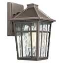 Darkaway Outdoor Sconce Lights Wall Light Fixtures, Exterior Porch Light Outdoor Sconce Anti-Rust Waterproof Aluminum Outside Light with Water Ripple Glass for Patio Yard Doorway Garage