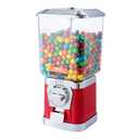 VEVOR Gumball Machine for Kids, 17"H Home Candy Vending Machine, PC Gumball Dispenser, Bubble Gum Machine for Game Stores, Coin Operated Gumball Bank for Toy Capsules Bouncy Balls Candy, Red