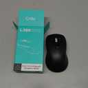 Wireless Bluetooth Mouse (USB + BT1 + BT2), Full Size, 4-Way Scrolling, Multi-Device Silent Mouse for Computer, Laptop, iPad, MacBook (Black)