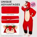 OLAOLA Adult Onesie, Unisex Animal Cosplay Costume, Flannel Pajamas One Piece Halloween Sleepwear (M)
