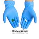 INTCO Basic Medical Synmax Vinyl Exam Gloves,Disposable Gloves - Latex-Free & Powder-Free for Medical,Cleaning,Food Safe- Large, BMPF-3003(Case of 1000,Blue)