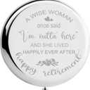 Retirement Gift for Woman - Coworker Leaving Gifts, Compact Mirror