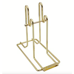 DNB Raffle Ticket Dispenser - Brass Plated Holder for Single Roll and Double Roll Tickets