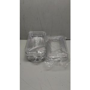 2 Set, 2 Tier Clear Organizer with Dividers for Cabinet, Shelf, Counter - Multi Use Slide-Out Storage Container - Kitchen, Pantry, Medicine Cupboard Bins, Bathroom, Vanity Makeup, Under Sink Organizing