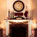 10pcs Beige Large Velvet Christmas Bows for Xmas Tree Wreath, Garland, Swag, Staircase,Wedding Indoor Outdoor Home Decor (15 * 24 inch,Width of 1inch)