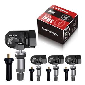 433Mhz TPMS Sensor fit for Chevrolet Silverado Cheyenne Tahoe Suburban 2021-2024, Cadillac Escalade, GMC Acadia Sierra Yukon, Replace 13542523 13533166 4PCS - 4 Replaceable Valve Stems