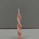 Smokeless Pink Spiral Taper Candle Handmade Unscented Taper Candlesticks 10 Inch Long Twisted Candles for Candlelight Dinner Decor Wedding Women Gifts 2 Pcs