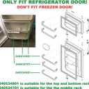 240534901 & 240534701 Refrigerator Door Shelf Bar Rail, Door Shelf Retainer Bar. Compatible with Frigidaire, Kenmore, Westinghouse, Crosley