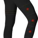 Medical Compression Pantyhose for Women 8-15mmHg, Graduated Support Footless Compression Tight, High Waist Circulation Compression Leggings, Comfort All Days, for Varicose Veins, Leg Pain (Black, XL)