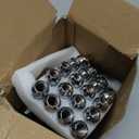 Orion Motor Tech 14x1.5 Lug Nuts Chrome 24 Piece, M14x1.5 Spike Lug Nuts Wheel Accessories Compatible with Chevy Ram Ford and GMC (Silver)