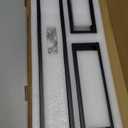 Lairuier 4-Piece Bath Towel Bar Set, Matte Black Bathroom Hardware Set Including Towel Bar,Towel Holder, Toilet Paper Holder, Towel Hook,Stainless Steel Bathroom Hardware Accessories Set