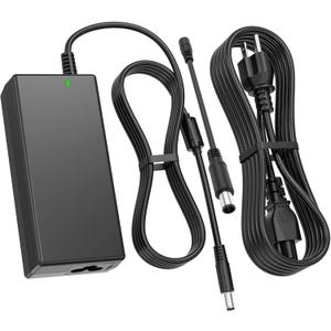 65W Charger Ac Adapter for Dell Laptop Charger Compatible with Latitude Vostro Inspiron15 Charger HA65NS5-00 Supply Cord 2 in 1 Round Tip Replacement (4.5x3.0mm and 7.4x5.0mm)