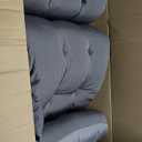 Outdoor Chaise Lounge Chair Cushion, Waterproof Outdoor Chair Cushions for Patio Furniture, 71 x 21 x 4 Inches Replacement Chaise Lounge Cushion with Ties (Grey)
