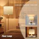 Lamp Shade for Table Lamps, Drum Lampshade for Floor Lamps, 13" Top X 13" Bottom X 10" High Large Lamp Shade, Beige Modern Fabric Lampshade, Easy Assembly Replacement Lamp Shade Spider Fitter