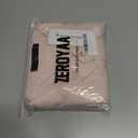 ZEROYAA Men's Linen Shirts Short Sleeve Summer Casual Button Down Beach Shirt with Pocket (Pink, L)