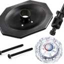 Dreyoo Compatible with Price/Pfister Avante Trim Kit, Applied for Tub and Shower Faucet, Push Pull Shower Valve Parts with Cartridge, Escutcheon, Screws, Sleeve, Handle and Gasket(Oil Rubbed Bronze)