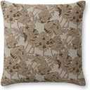 Loloi Chris Loves Julia Matilda Collection PCJ0008 Beige/Mocha 18'' x 18'' Cover Only Cover Pillow