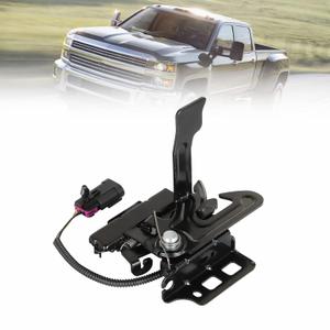 munirater Hood Latch Assembly w/Ajar Switch Replacement for Suburban Yukon Silverado 1500 820-200 15139168 20763454 - Metal, Black, Front Upper