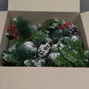 Christmas Garland with Lights 9 FT Artificial Christmas Garland 250 Pieces of Green Rattan Christmas Garland Holiday Artificial Decor for Stairs Wall Door Indoor Outdoor Garland