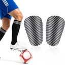 1 Pair Mini Shin Guards Soccer, Lightweight Small Minis Shin Pads EVA Mini Shinguards for Indoor Outdoor Football Soccer Training Protective Equipment (Black)