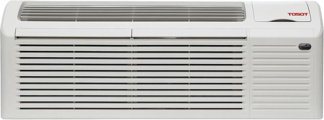 TOSOT 15,000 BTU PTAC Heating and Cooling, Inverter Packaged Terminal Air Conditioner with Heat Pump and 3.5 kW Electric Heater, Ventilation, Works in 20 to 115, 11.6 COP, R32 Refrigerant, 230V
