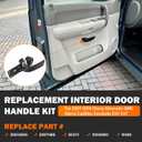 Yinlowa Front Left Driver Side Interior Door Handle Kit Replacement for 2007-2013 Chevy Silverado Tahoe Suburban Avalanche, GMC Sierra Yukon XL, Cadillac Escalade, Replaces 20833606 20871488 80374