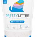 PrettyLitter Health Monitoring Cat Litter (Lotus Flower, Non Clumping) | Lightweight & Low Tracking, Color Changing Silica Gel Crystals, Advanced Odor Control  6 Lbs, Pack of 1 (Up to 1 Month Supply)