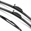 3Pcs for Nissan Versa Windshield Wiper Blades 2007 2008 2009 2010 2011, Original Equipment Automotive Replacement Windshield Wiper Blades for My Car- 26"/14"/14" (Pack of 3) J- HOOK