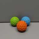 havit Indestructible Squeaky Dog Balls for Aggressive Chewers, Interactive Dog Toys to Keep Them Busy, Rubber Dog Chew Toy for Large Medium Breeds, Outdoor Waterproof (3 Colors)