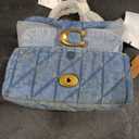 COACH Women's Quilted Leather Tabby 20 Shoulder Bag (Indigo)