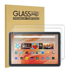 KEANBOLL 2-Pack Tempered Glass Screen Protector For All-New Amazon Fire HD 10/Fire HD 10 Plus Tablet 10.1 Inch (13th-11th Generation, 2023-2021 Released)[Reduce Fingerprint][Anti Scratch]