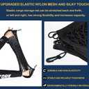 Envelope Style Trunk Cargo Net Compatible with Nissan Pathfinder New 2026 2025 2024 2023 2022 2021 2020 2019 2018 2017 2016 2015-2013 Car Rear Tailgate Mesh Grocery Netting