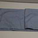 BTTN Fabric Shower Curtain, Linen Textured Heavy Duty Polyester Cloth Shower Curtain Set with Plastic Hooks, Blue Grey, 36"x72"