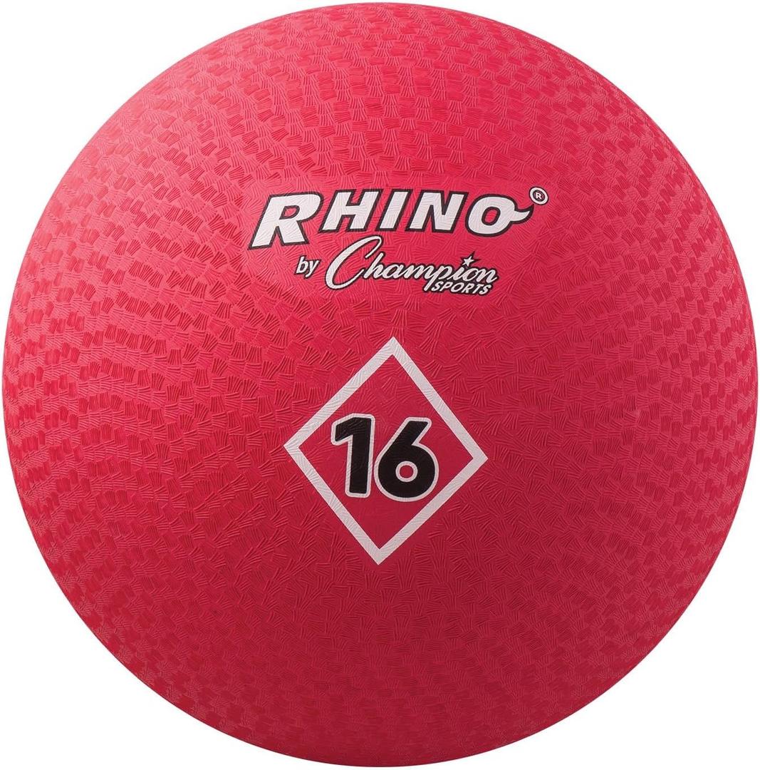 Champion Sports Playground Ball Durable High-Bounce Ball, Sizes 5", 6", 7", 10", 13" & 16" for Gym, Recess & Play