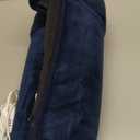 Electric Foot Warmer with Dual Heating Elements & Full Surround; Foot Warmers for feet with Fast Heating & Auto Shut Off; 9 Heat Settings & Machine Washable; Portable for Office, Home (Navy)