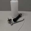 Heavy Duty Brass Countertop Liquid Soap Dispenser, Commercial Grade Top Fill Built-in Soap Dispenser with 34 oz/ 1L Bottle for Bathroom, Kitchen, Public Restroom, Chrome Finish, 6 Spout